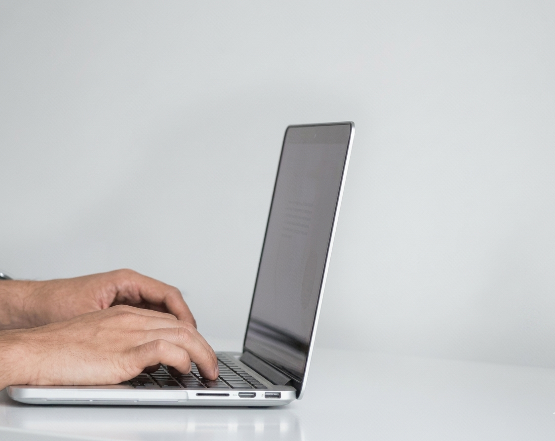 Developer carefully reviewing code for quality and maintainability